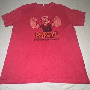 Red Popeye Graphic T-Shirt